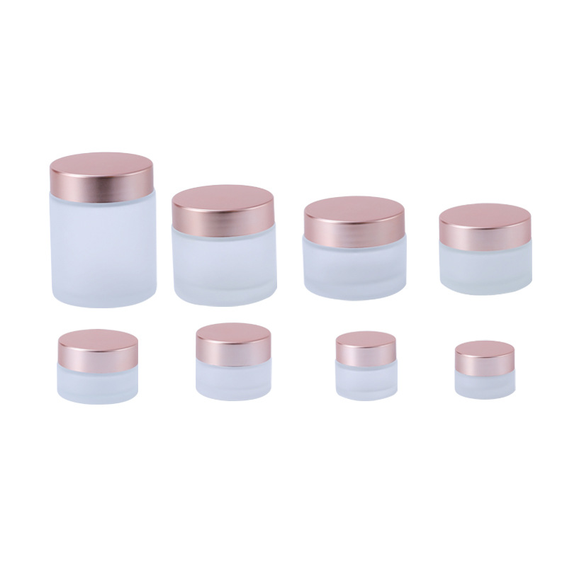 

Rose Gold Matt cream container ice packaging containers hair cream small containers for cream empty containers for lotions and creams