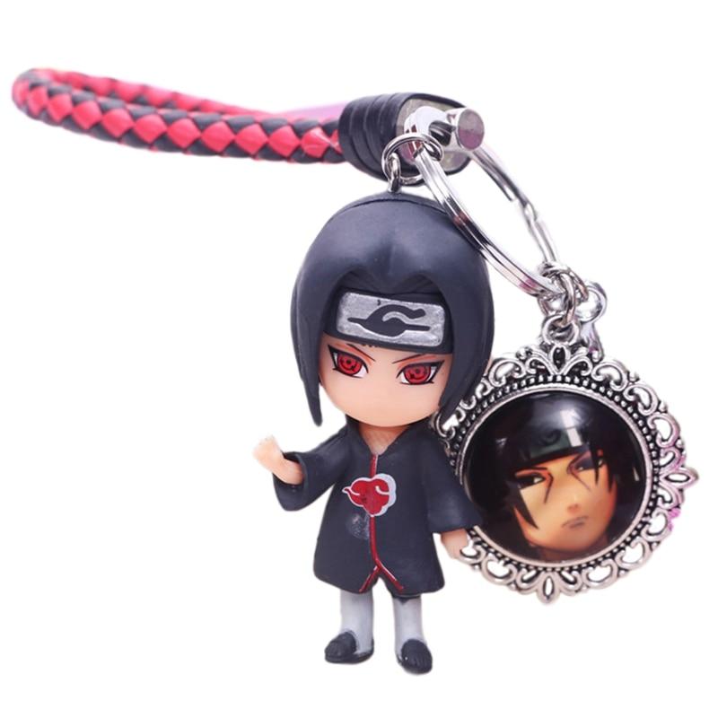 

Anime Naruto Sasuke Itachi Gaara Kakashi Keychains Exquisite Key Chain Pendant Fashion Gift Key Rings