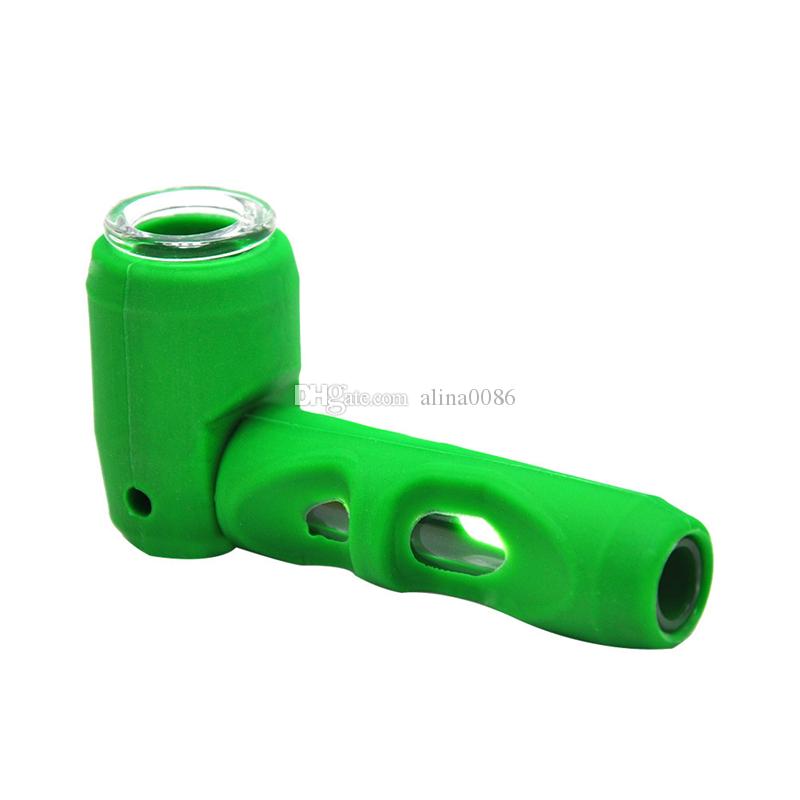 

Cute Silicone Hammer Pipe 4.4inches pipes high quality spoon