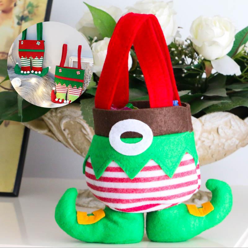 

1Pcs Christmas Decoration Holiday Party Gift Bag Old Man Snowman Elf Candy Bag Christmas Socks Decoration for Home santa sacks