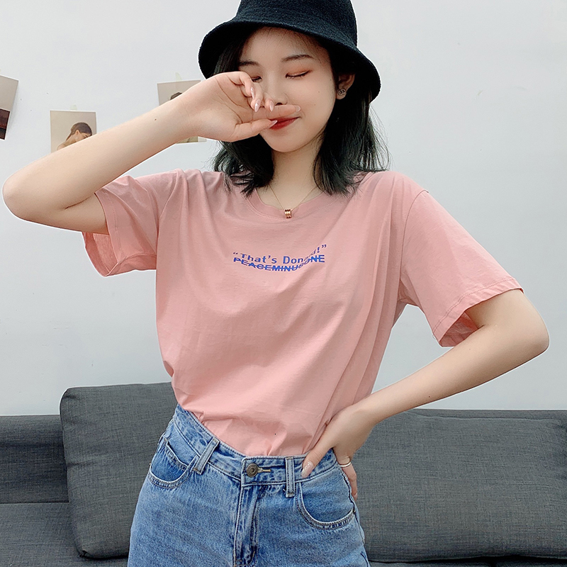 

Pretty Lady Cotton T-shirt Fashion Women's Top Tee Clothing Gi401a W0h3