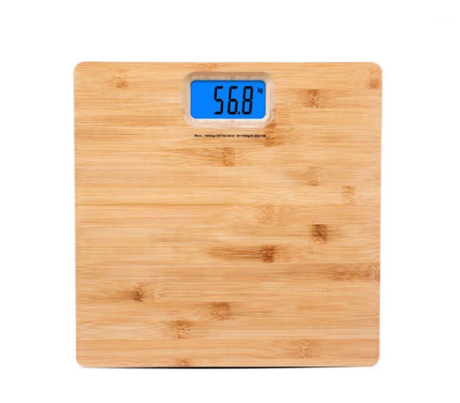 

Digital Display Bamboo Finish Bathroom Body Scale Wood Electronic Anti-skid Human Weight Accurate Smart Floor Scale1