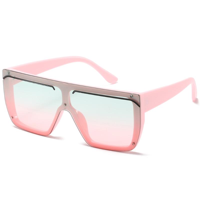 

Veshion Big Frame Sunglasses Women Square Pink One Piece Lens Ladies Sun Glasses Fashion Uv400 2021 Christmas Gifts