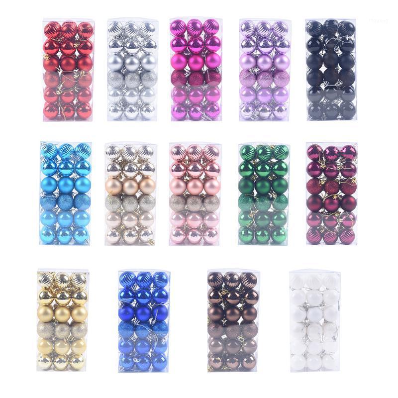 

36pcs 4cm Christmas Balls Shatterproof Hanging Xmas Tree Ornaments Wedding Party Home Decoration1