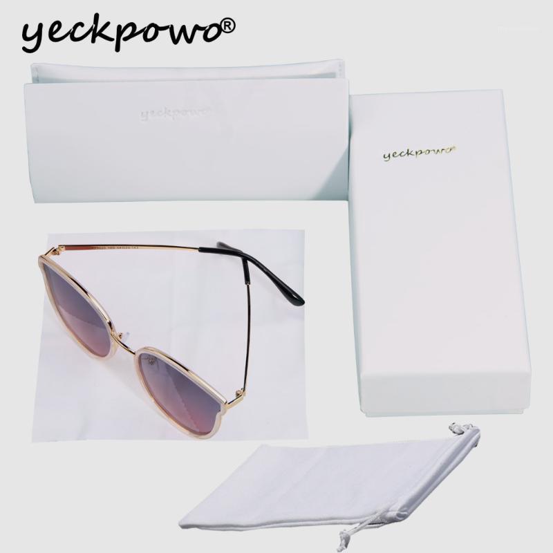 

yeckpowo brand sunglasses women 2020 polarised sunglasses cat eye women polarized UV4001