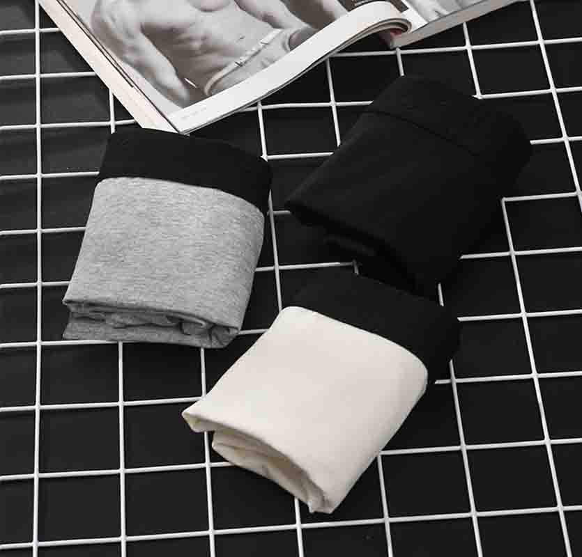 

Mens Underwear High Quality Durable Breathable Antibacterial Boxer Briefs Medium Waist Fashion Print Boxers Shorts 6 Colors Size -3XL, Gray