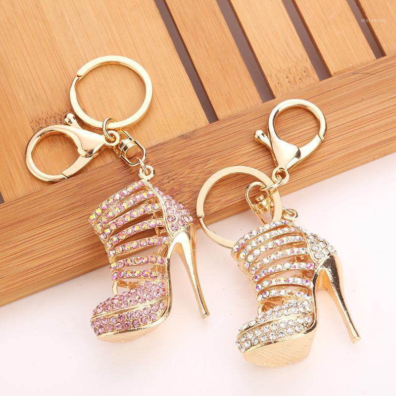 

Europe and the United States exaggerated trend alloy high heels keychain pendant ladies bag car pendant1