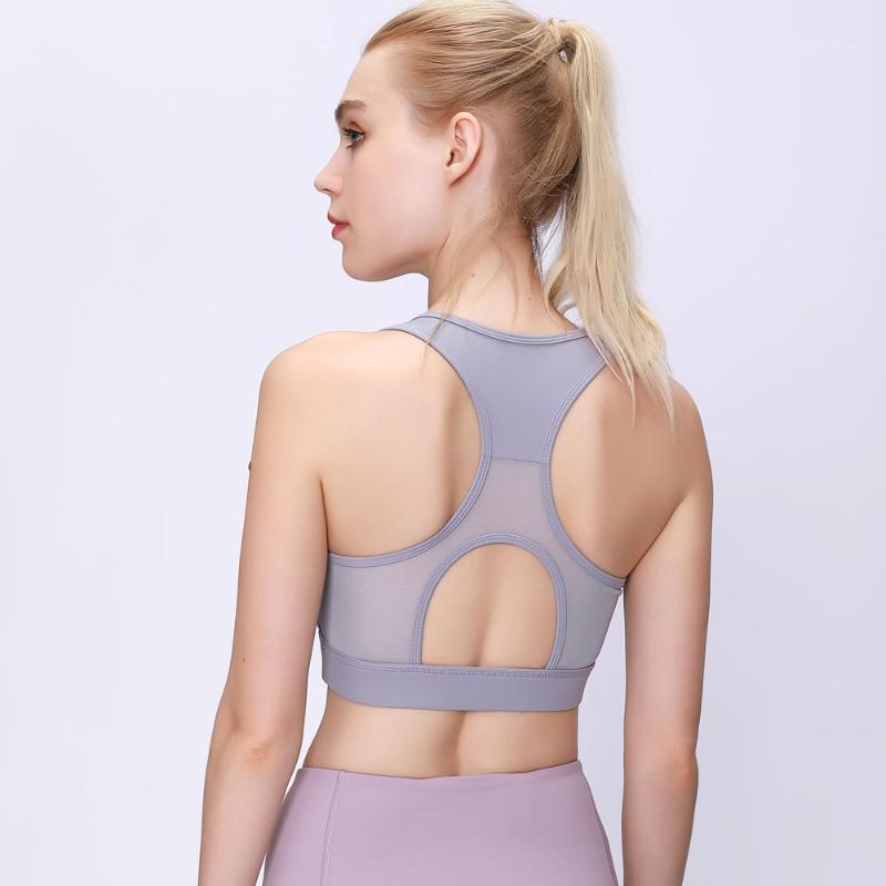 

Women Sports Bra Push Up Shockproof Gym Fitness High Impact Workout Bras Training Athletic Tank Top1, Black