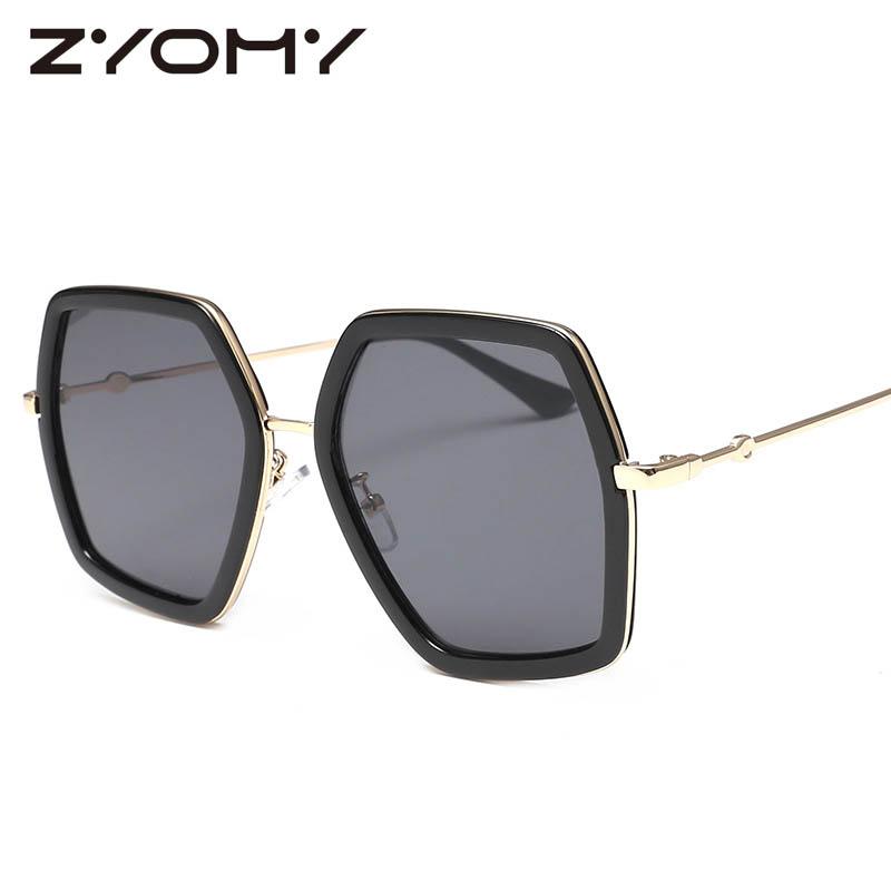 

Q High Quality Square Sunglasses Women Brand Designer Vintage Retro Big Frame Sunglasses Female Sun Glasses For Women Shades