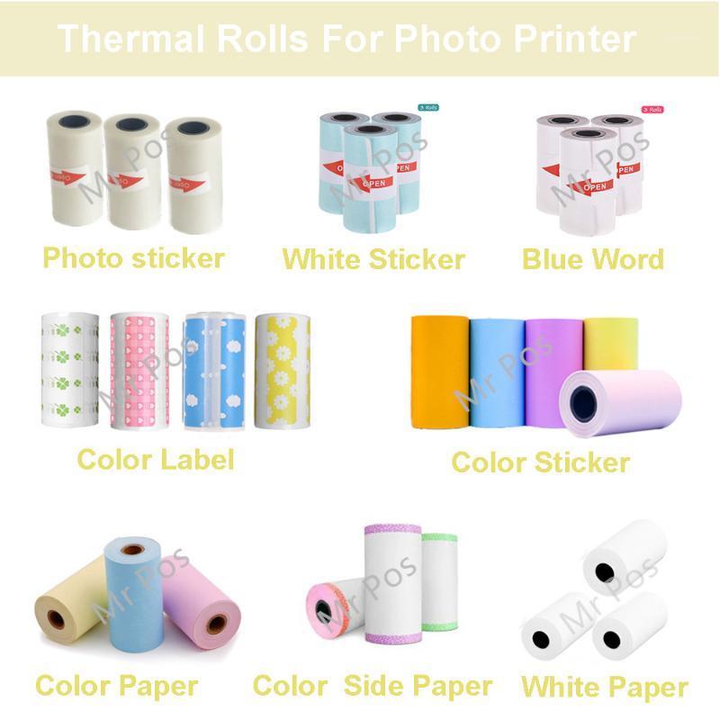 

Thermal Label Sticker Receipt Paper Roll For Photo Printer 57*30mm Peripage Paperang Poooli Baypage1