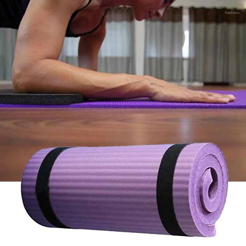

Yoga Mat Anti-Skid Sports Fitness Mat Thick EVA Comfort Foam Yoga MaFor Exercise, Yoga, And Pilates Gymnastics1, Black