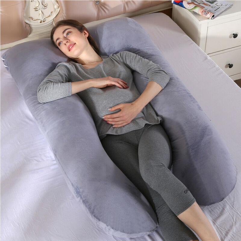 

New Sleeping Support Pillow For Pregnant Women Body Cotton Pillowcase U Shape Maternity Pillows Pregnancy Side Sleepers Bedding
