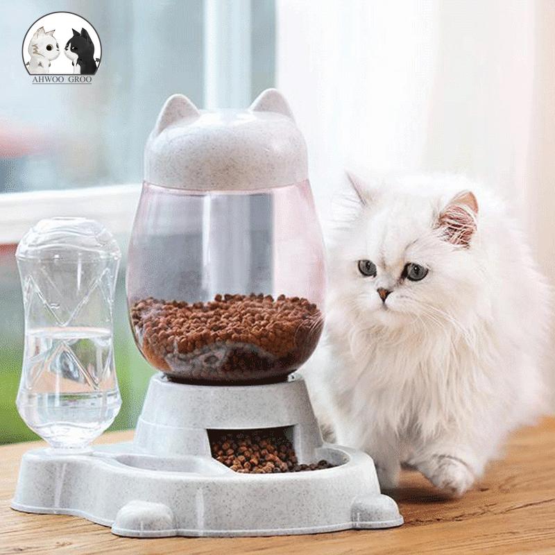 

2.2L Pet Automatic Feeder Dog Cat Dispenser Pet Drinking Bowl Container Large Capacity Feeding Dispenser Pets Supplies
