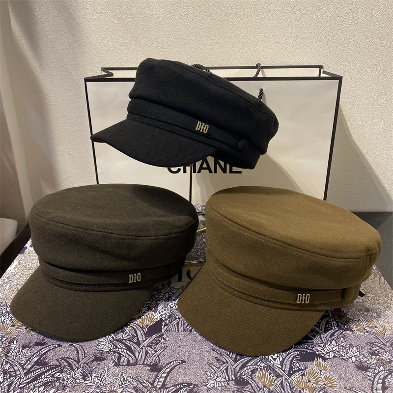 

Dijia new sail velvet military cap simple wind report children's hat Korean version, Black