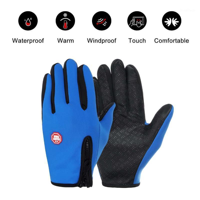 

Waterproof Winter Gloves Touchscreen Men Warm Ski Gloves Snowboard Full Finger Motorcycle Outdoor Camping Hiking1, Black