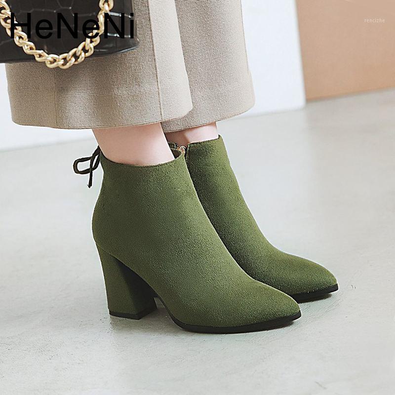 

2020 autumn winter Women ankle Boots Woman Suede zip Boots Sexy High Heels Ankle female Shoes Booties zapatos de mujer 311, Beige 5.5cm