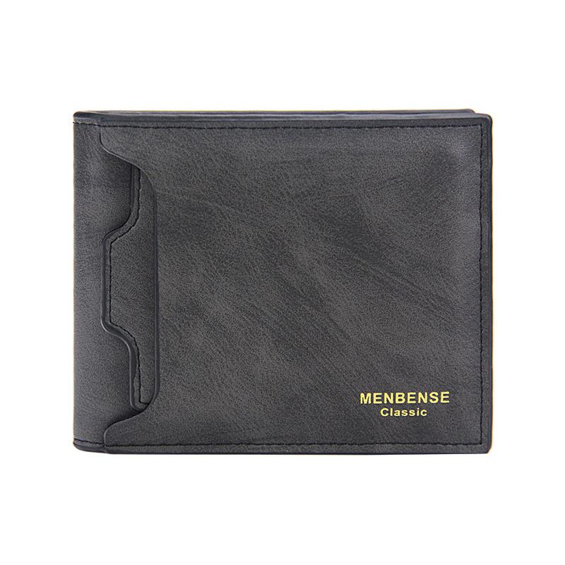 

Business Holders Purse Male Bifold Cards Wallets Short Wallet for Men Men's Wallet Luxury Slim Pu Leather, F khaki