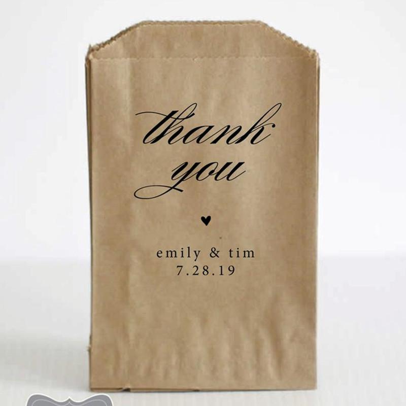 

Custom Wedding Favor Bags, Wedding Treat Bags, Welcome Favors, Candy Favor Thank You