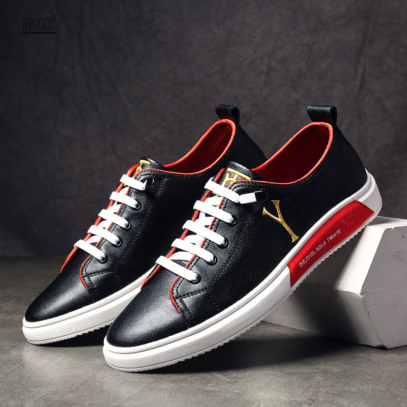 

Luxury Genuine Leather Dress Shoes High Quality Men Shoes Casual Daily Sneakers Men's Black Comfortable Footwear P37