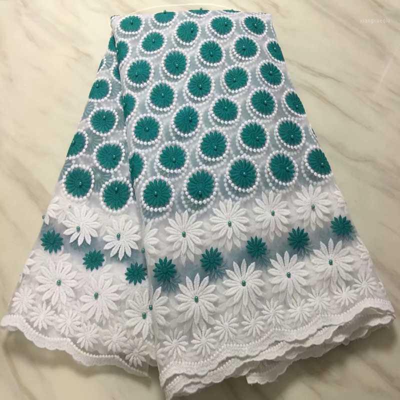 

Best Selling African Woven Lace Fabric with Stones 2020 Floral High Quality Nigerian French Tulle Lace Fabric For Sewing Dress1
