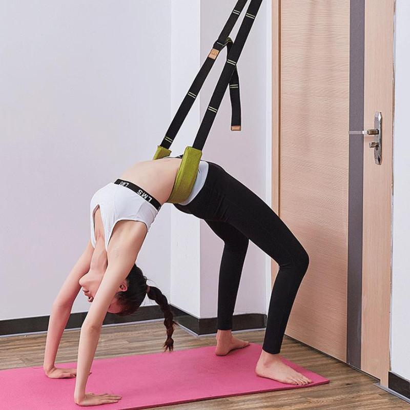 

Flexibility Stretching Leg Stretcher Strap For Ballet Cheer Dance Gymnastics Trainer Comfort Design Yoga Stretch Belt Yoga, Green