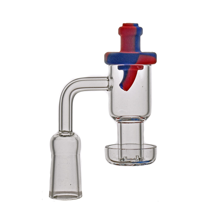 

XXL Terp Vacuum Quartz Banger nail OD 25mm 10mm 14mm 18mm Female Male Terp Slurper Up banger Nails for dab rigs bong with silicone Carb Cap