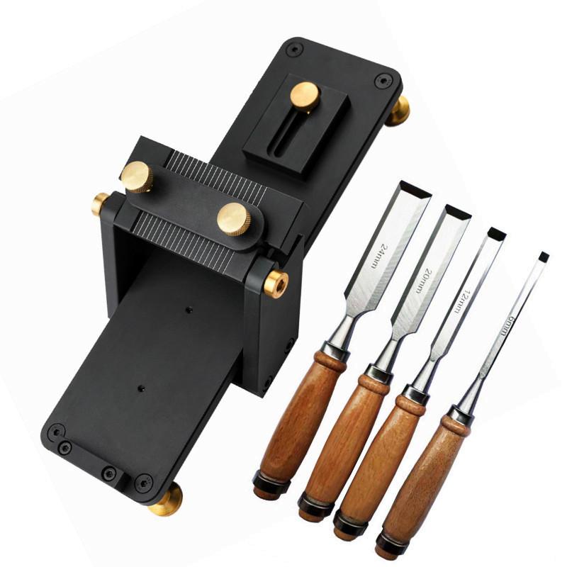 

Fixed Angle Sharpener Aluminum Alloy Material Linear Track Woodworking Chisel Anti-Skid Sharpening Stone