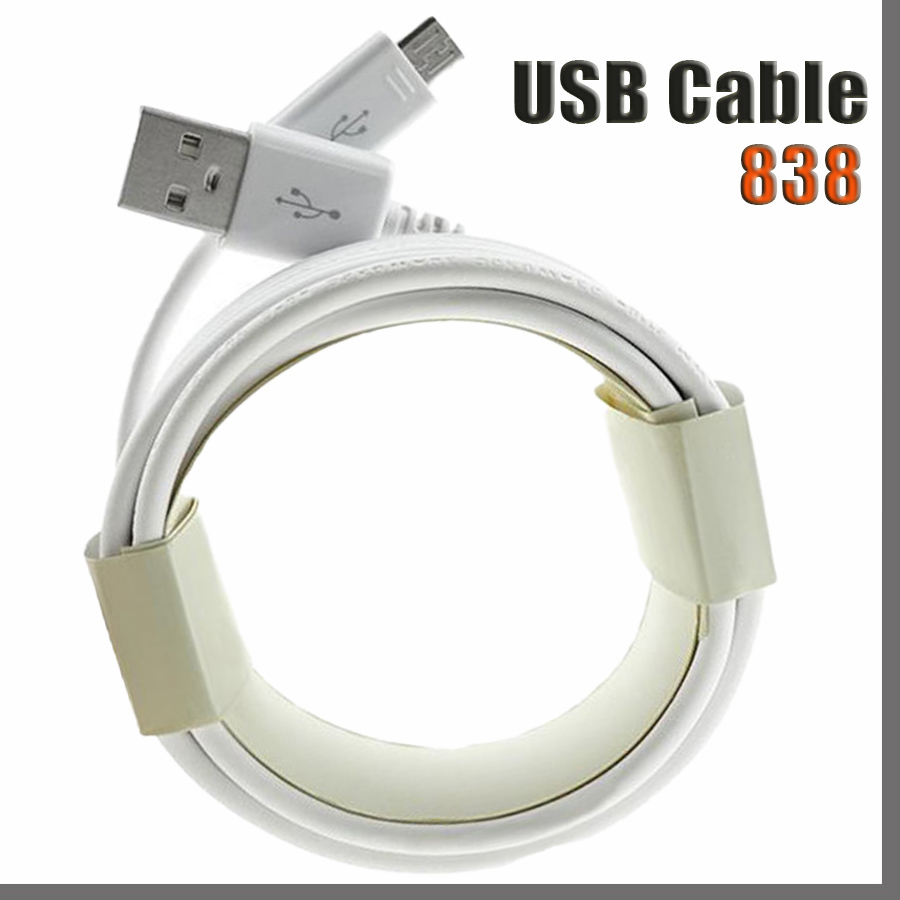 

838D High speed Quality 1M 3Ft 2M 6Ft 3M 9Ft Phone Cable for Micro USB Charger Cable Type C Cable for Android Samsung S8 S9 2021, White