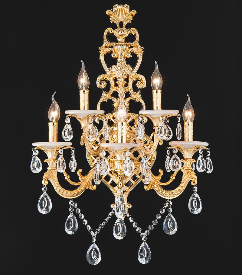 

Home Modern wall light hotel led wall fixtures Large villa hall sconce E14 Crystal Lamps for living room Vanity Light