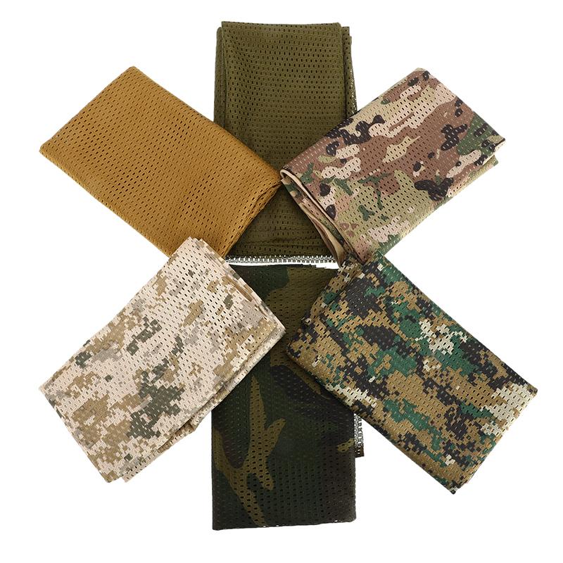 

Camouflage Fish Net Mesh Neckerchief Camping Hiking Outdoor Sports Scarf Neck Warmer Scarves160 x 47cm, Style 6