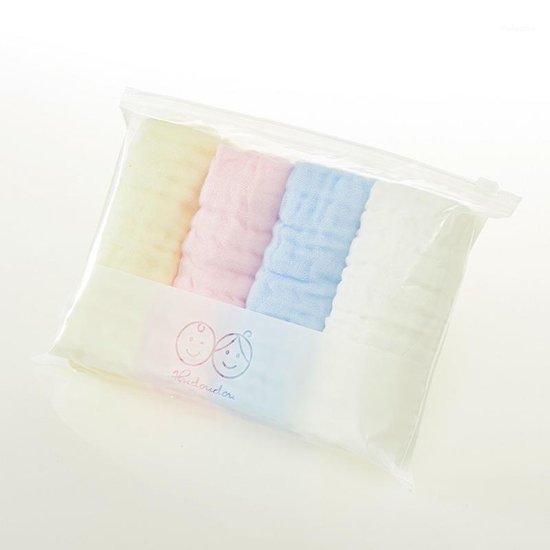 

TheMis face towel for child pure cotton 4pcs six-layer gauze baby towels1, Random