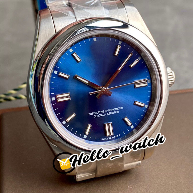 

3A SKF New 41mm 124300 m124300-0003 A2813 Automatic Mens Watch Blue Dial 316L Stainless Steel Bracelet Watches High Quality Hello_Watch HWRX, Waterproof service