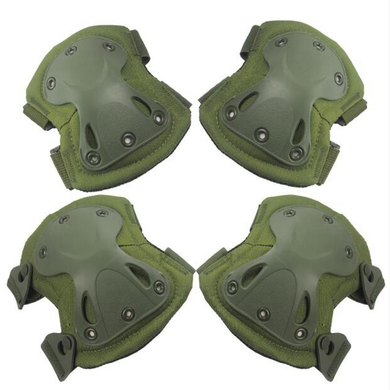 

Tactical protection knee & elbow pads set Sports Safety Protective Pads Protector Gear Pads For Outdoor Sports, Od green