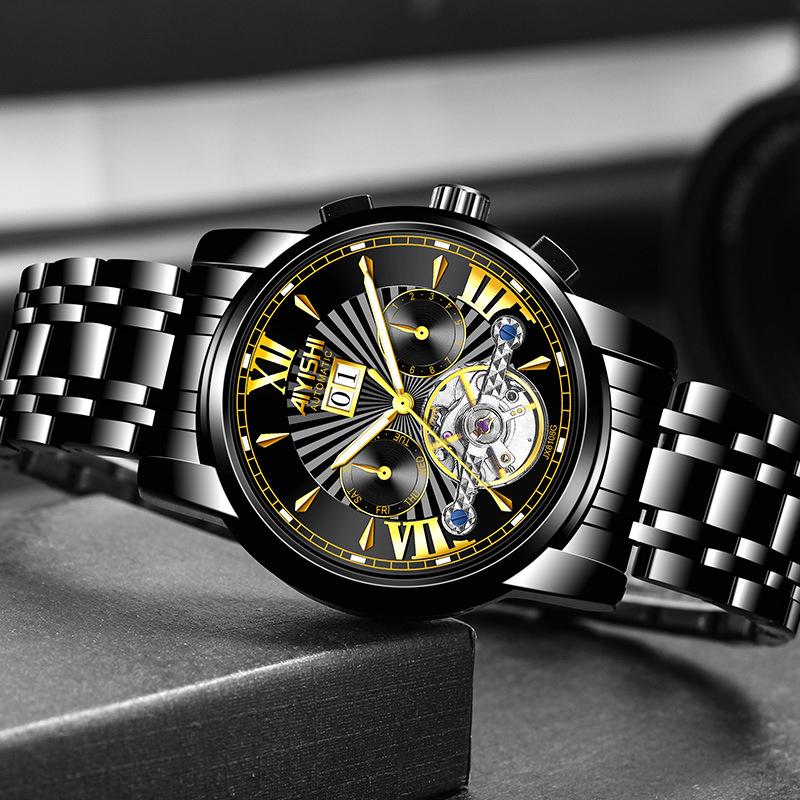 

Wristwatches Men's Automatic Watch, Watch 2021, Luxury Design,calendar, Date, Display, Mechanical, Everyday,business, With Metal Strap