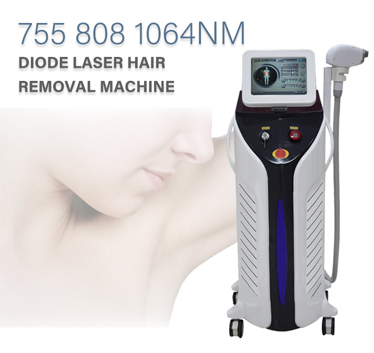 

Manufacturer direct sale diode laser 755 808 1064 nm body hair removal machine skin rejuvenation fast hair removal for all skin colors