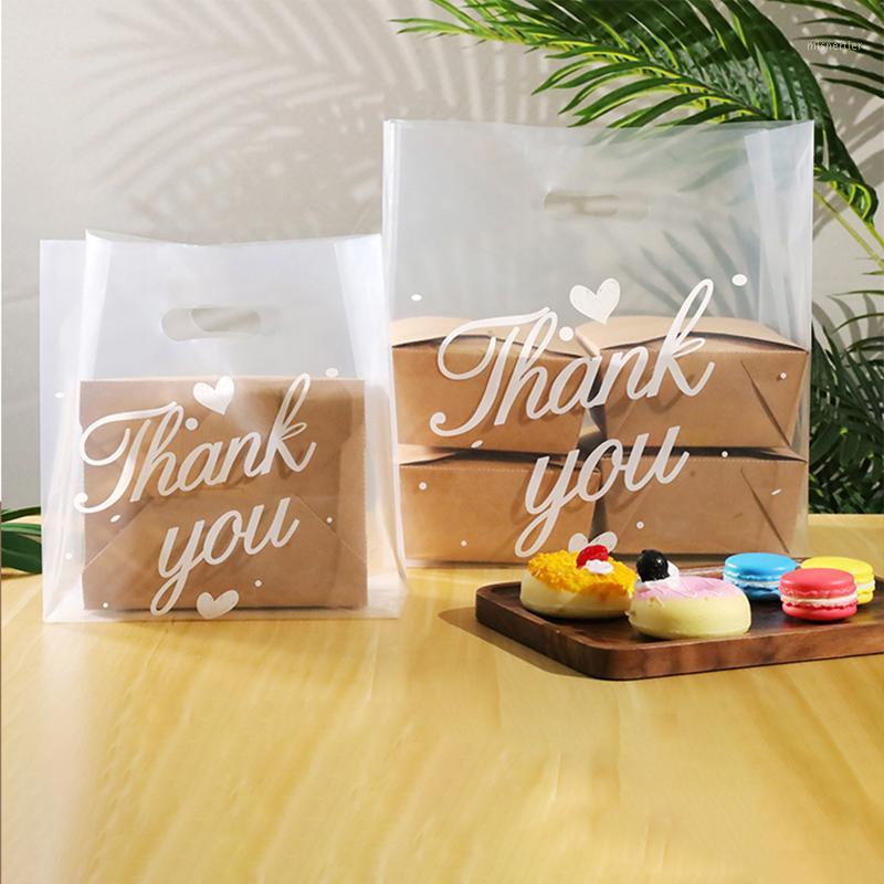 

50pcs Thank You Plastic Gift Bags Plastic Candy Cake Wrapping Bags Party Cookies Candy Transparent Retail Shopping1