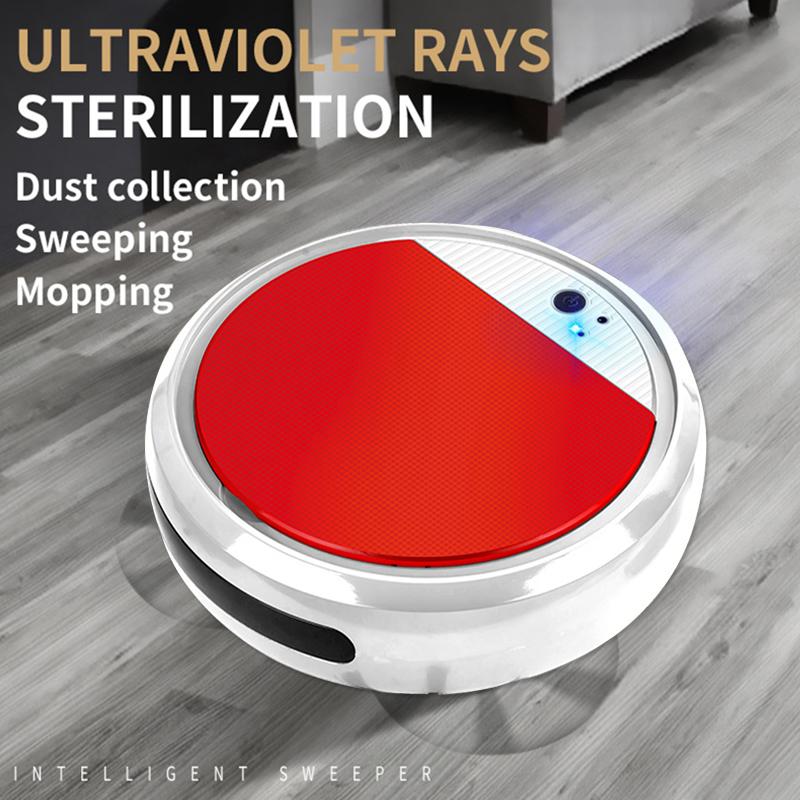 

Robot Vacuum Cleaner Smart Disinfection Sweep&Wet Mopping Scrubber Vacuum Cleaner Robotic Run 60 Mins Cleaners For Home