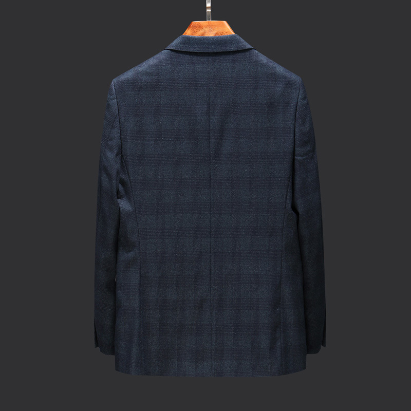 

2021 Autumn Cover Men New Classic Blazers Business Jacket Quality Blazer Men's Cottoncoat 98EL, Blue