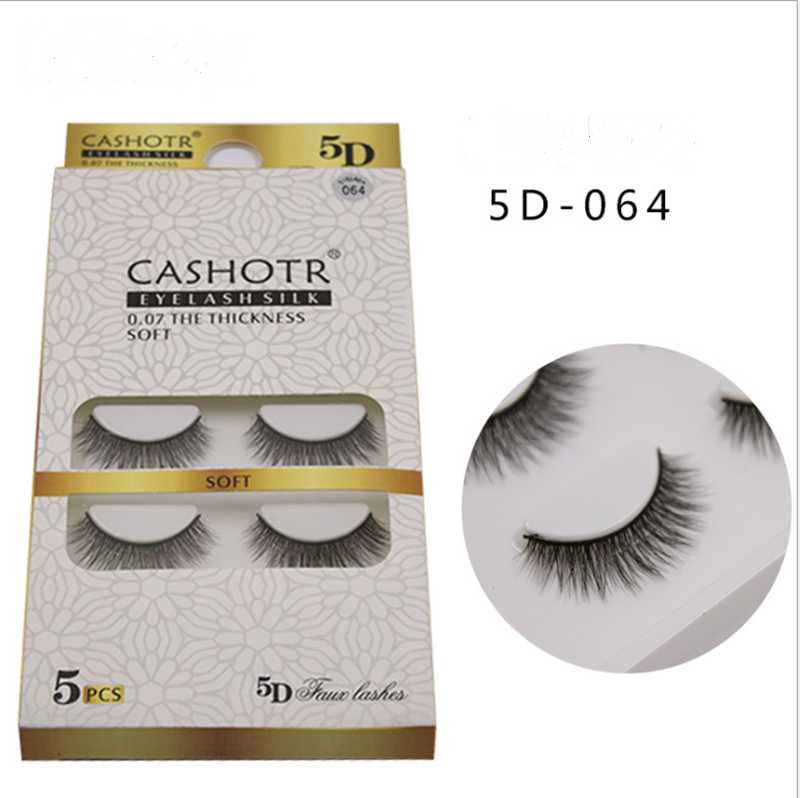 

5 pairs of 5D mink eyelashes soft false eyelashes dramatic plump false long eyelash extension handmade