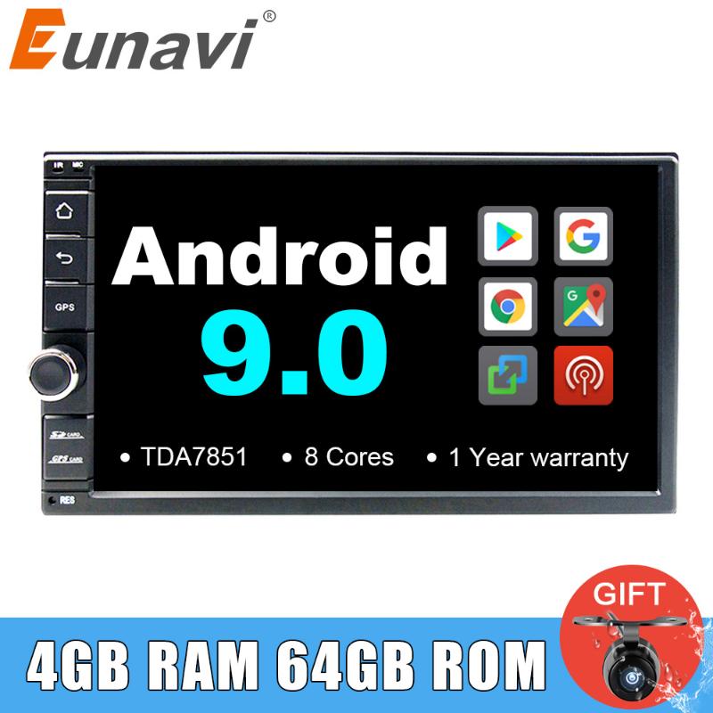 

Eunavi 2 din Octa core 7'' Android 9.0 universal Car Radio Stereo 2din multimedia Player GPS Navigation autoradio headunit wifi car dvd