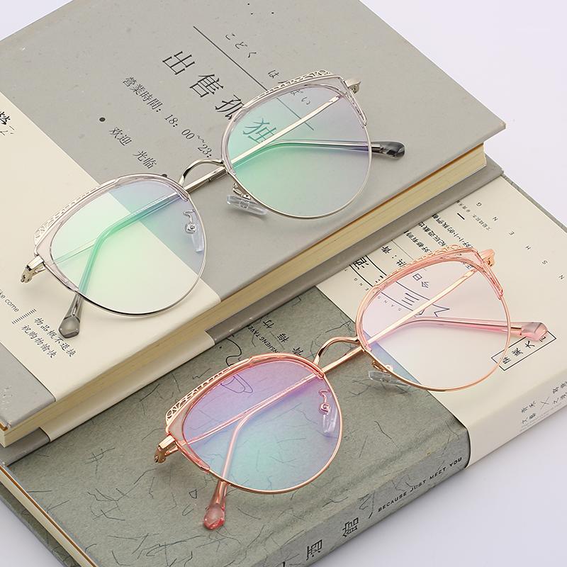 

Glasses Light Wight Oval Frame Simple Fashion Transparent Clear Metal Decoration Women Eyewear Unisex Lentes Mujer 160051