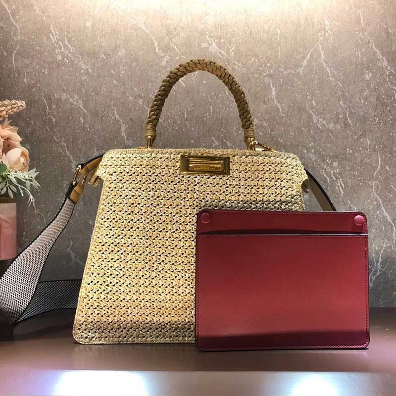 

2pcs Set Handbag Purse 33cm Large Detachable Wide Shoulder Strap Shoulder Bag Book Tote Bag Interior Compartment Gold Hardware Twist Lock