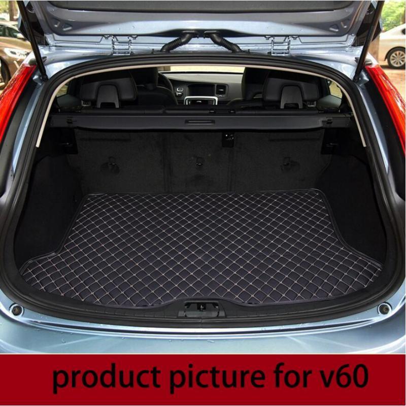 

for v40 V60 leather car trunk mat 2010 2011 2012 2013 2014 2015 2016 2017 2018 cargo liner1