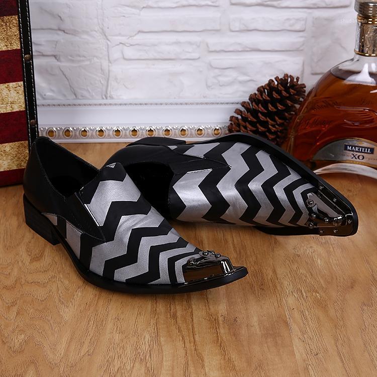 

italian leather sapato social brand shoes men flats zapatos hombre black spiked loafers striped mens pointed toe dress shoes1, As pic