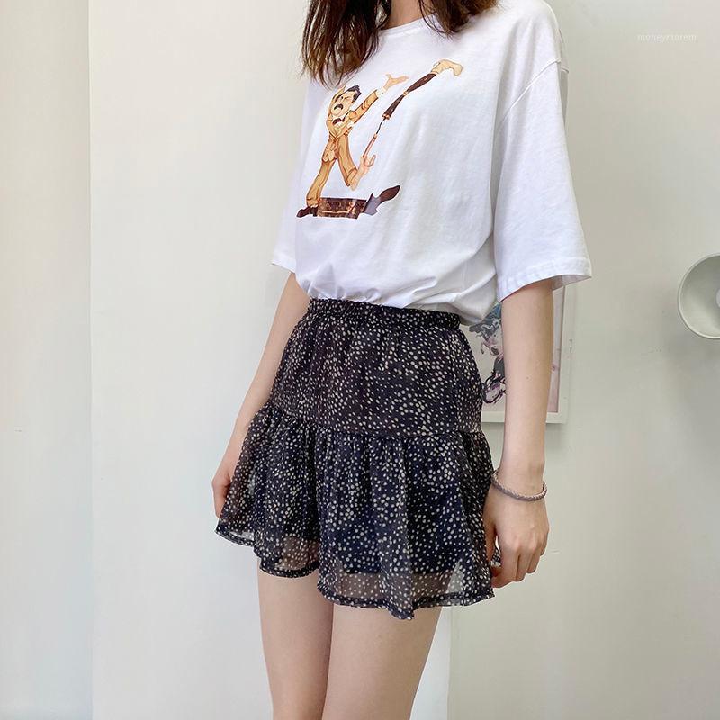 

Summer Skirts Womens Casual Dot A-Line Above Knee Sexy Skirts White Mini Skirt Fashion Black Skirt Plus Size Kawaii Midi1