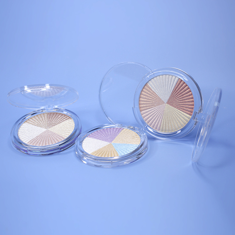 

VMAE 2021 Hot Selling 3 Colors Private Label Pigment Face Makeup Pressed Highlighter Pigment Pressed Glow Powder Highlighter Makeup, Customize