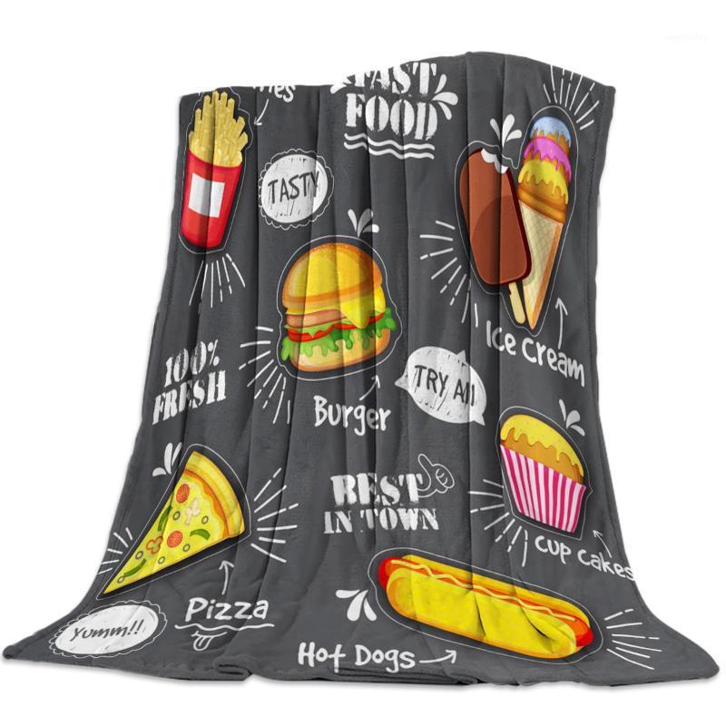 

Cup Cake Ice Cream Print Throw Blanket Portable Soft Sofa Blanket Warm Microfiber Flannel Blankets for Beds1