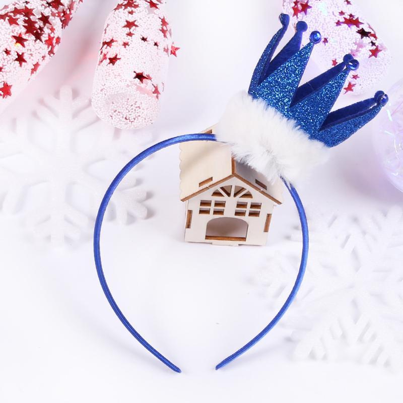 

1piece Crown Headband Birthday Party Decors Likable Child Princess Crown Headband Plush Shining Hair Hoop Girls Accessories Gift1