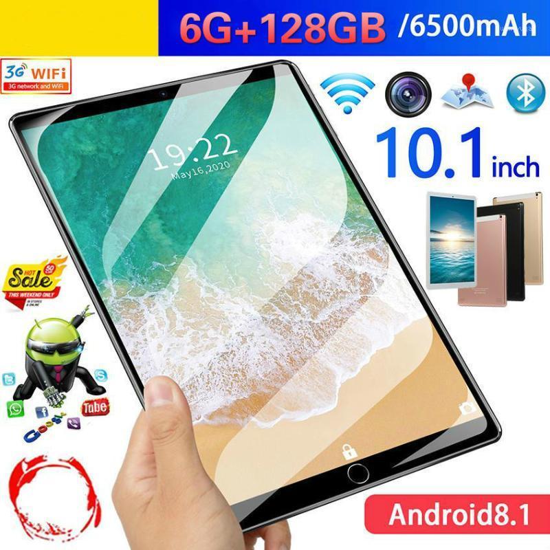 

Global Version 10 inch tablet Octa Core Android 9.0 OS 6GB RAM 128GB ROM 1280x800 IPS 4G FDD LTE Phone Call 5G Wifi tablet PC1, Black