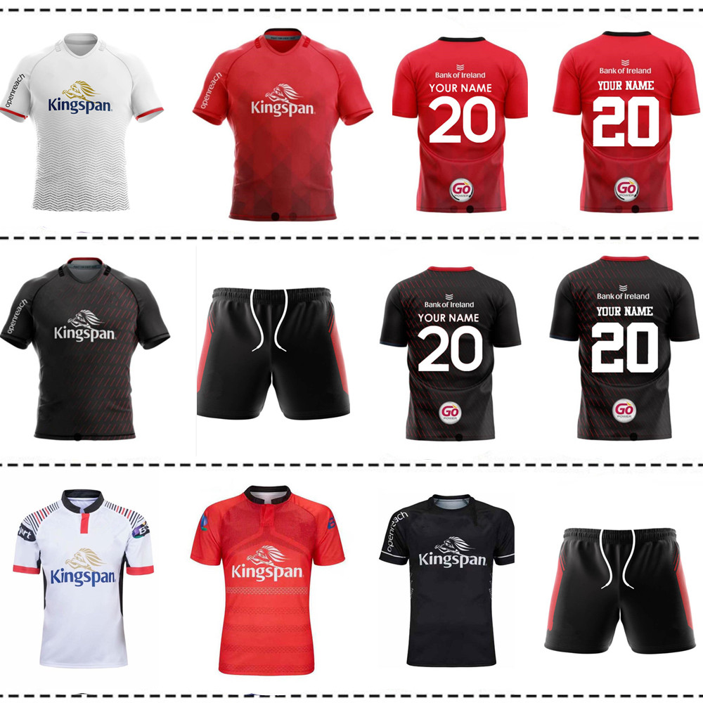 

2020/2021 ULSTER HOME RUGBY AWAY JERSEY RUGBY AWAY TRAINING SHORTS JERSEY size S-M-L-XL-XXL-3XL--5XL, Contrast color